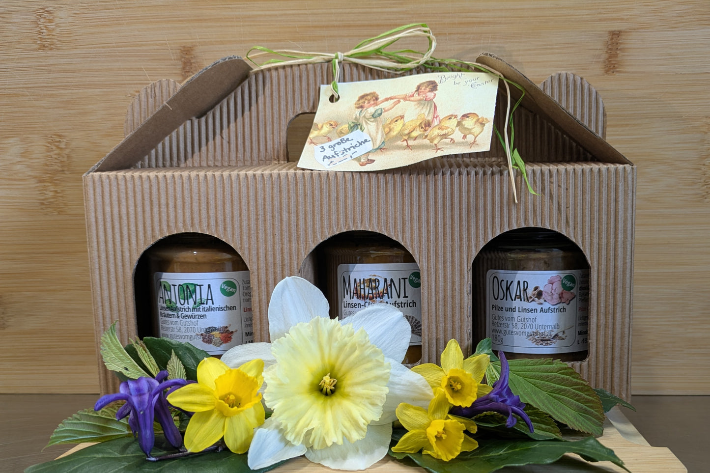 Geschenk Pack: 3 große Aufstriche
