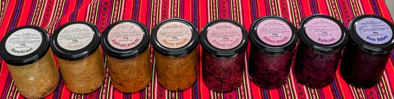 Fermentiertes Gemüse in Gläsern von Gutes vom Gutshof
