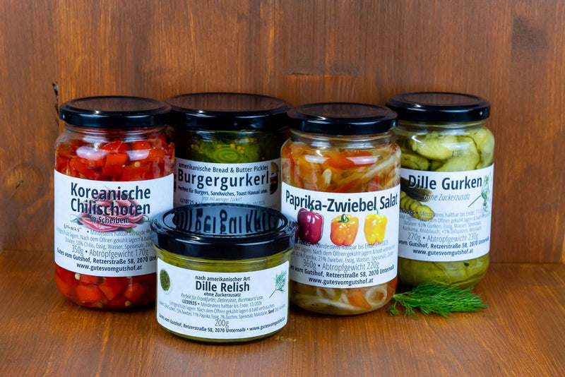 Eingelegte Salate, Relish, uvm.