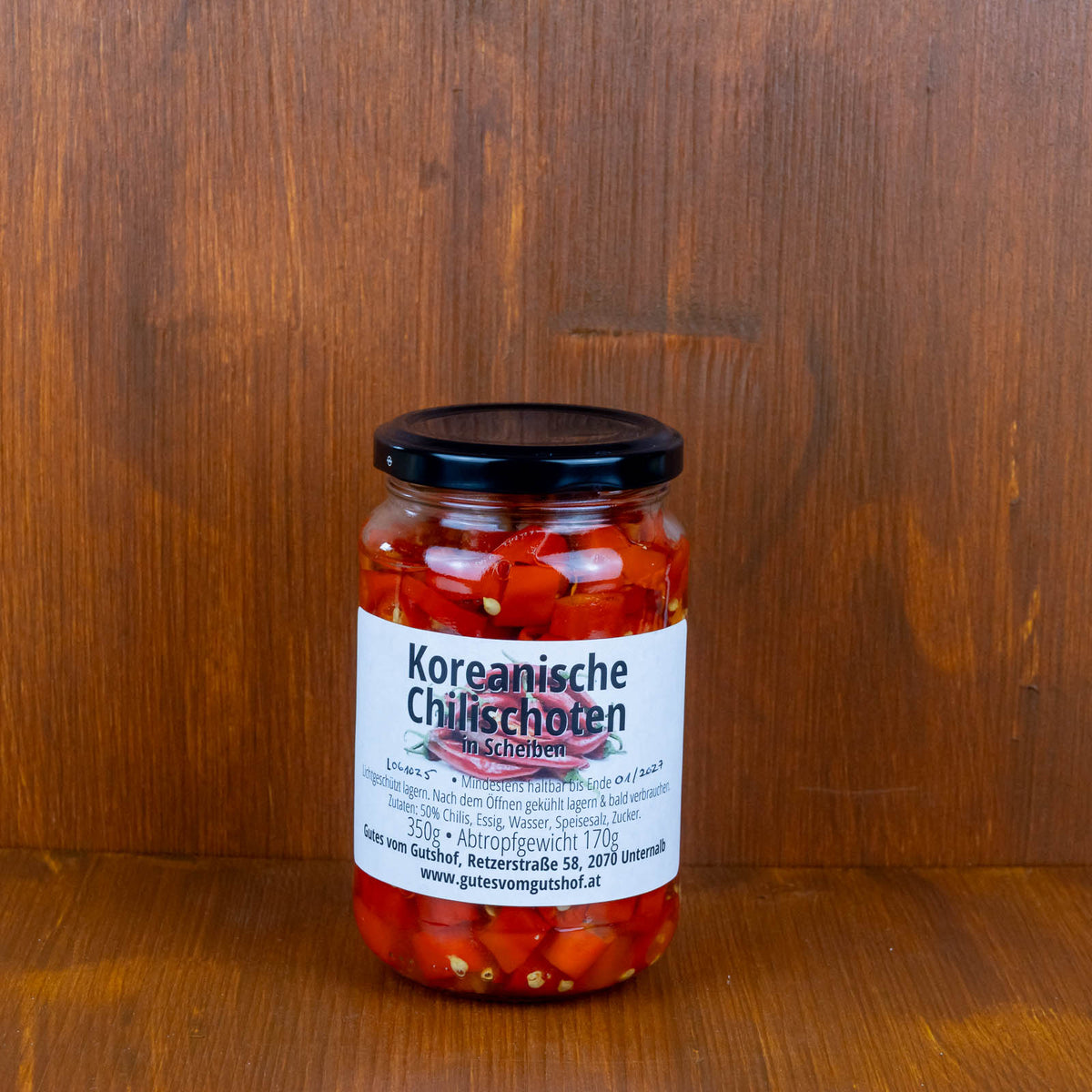 Koreanische Chilischoten im Glas 350g