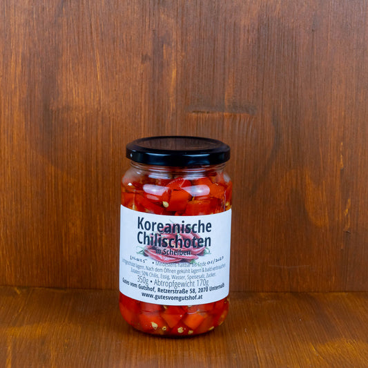 Koreanische Chilischoten im Glas 350g