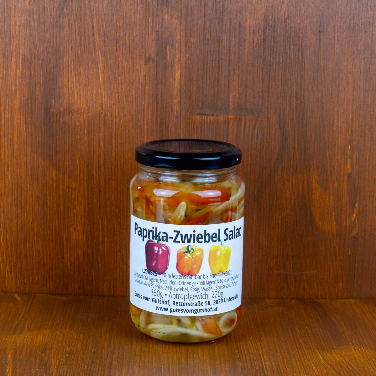 Paprika-Zwiebel Salat