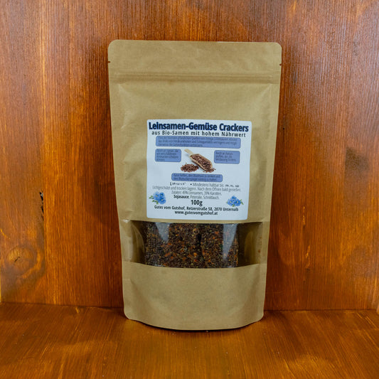 Leinsamen-Gemüse Cracker 100g