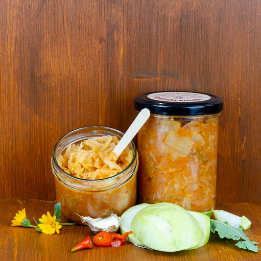 Fermentiertes Kohlrabi-Kimchi